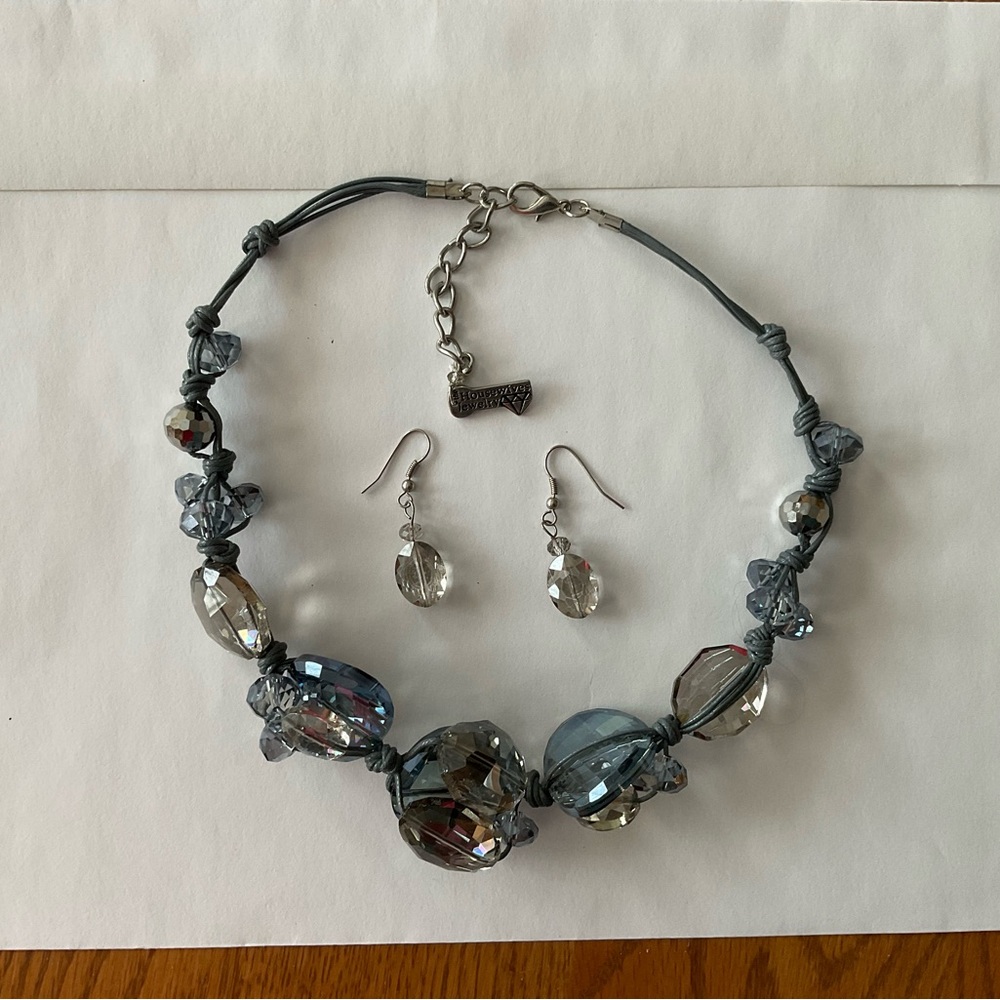 Real Housewives Newport Beach Swarovski Crystal Necklace and Earrings Set.